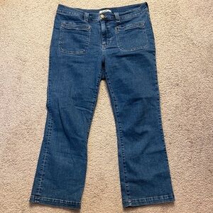 Madewell Flare & Wide Leg Jeans in Deep Blue